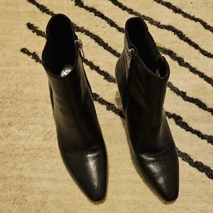 Vince Camuto Sleek Black Ankle Booties